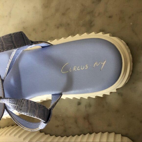 SAM EDELMAN Circus NY Elana Platform Sandal Periwinkle 9.5B - Picture 10 of 16